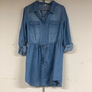 Chambray Denim Dress